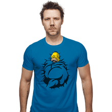 Load image into Gallery viewer, Daily_Deal_Shirts Fitted Shirts, Mens / Small / Sapphire Big Toasty Cinnamon Bun