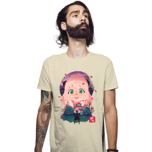 Load image into Gallery viewer, Daily_Deal_Shirts Fitted Shirts, Mens / Small / Sand Anya Yukio-e