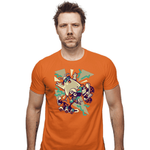 Load image into Gallery viewer, Daily_Deal_Shirts Fitted Shirts, Mens / Small / Orange Best Gifts