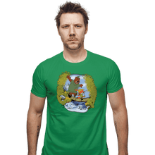 Load image into Gallery viewer, Daily_Deal_Shirts Fitted Shirts, Mens / Small / Irish Green Sherwood Awaits