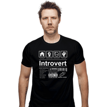 Load image into Gallery viewer, Daily_Deal_Shirts Fitted Shirts, Mens / Small / Black Introvert Label
