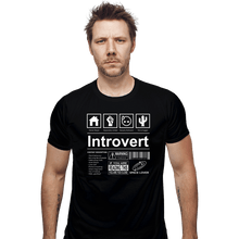 Load image into Gallery viewer, Daily_Deal_Shirts Fitted Shirts, Mens / Small / Black Introvert Label