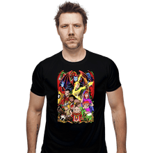 Load image into Gallery viewer, Shirts Fitted Shirts, Mens / Small / Black D&D Fighter