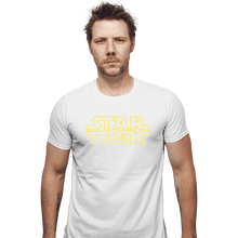 Load image into Gallery viewer, Shirts Fitted Shirts, Mens / Small / White Star Trek Logo