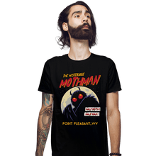 Load image into Gallery viewer, Daily_Deal_Shirts Fitted Shirts, Mens / Small / Black Mothman