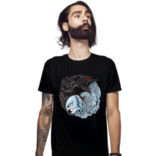 Load image into Gallery viewer, Daily_Deal_Shirts Fitted Shirts, Mens / Small / Black The Falcon And The Beast