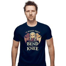 Load image into Gallery viewer, Shirts Fitted Shirts, Mens / Small / Navy Bend The Knee