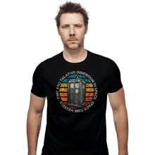 Load image into Gallery viewer, Daily_Deal_Shirts Fitted Shirts, Mens / Small / Black Vintage Tardis 1963