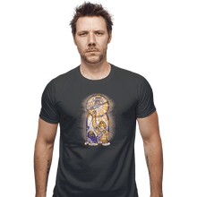 Load image into Gallery viewer, Shirts Fitted Shirts, Mens / Small / Charcoal In Power We Trust