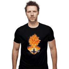 Load image into Gallery viewer, Shirts Fitted Shirts, Mens / Small / Black The Angry Super Saiyan