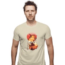 Load image into Gallery viewer, Shirts Fitted Shirts, Mens / Small / Sand Samurai Jack Sumi-e