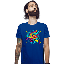 Load image into Gallery viewer, Shirts Fitted Shirts, Mens / Small / Royal Blue And a Bag of Chips