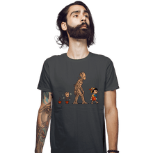 Load image into Gallery viewer, Shirts Fitted Shirts, Mens / Small / Charcoal Galactic Evolution

