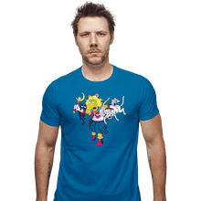 Load image into Gallery viewer, Shirts Fitted Shirts, Mens / Small / Sapphire Moon Cat Lady