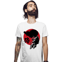 Load image into Gallery viewer, Daily_Deal_Shirts Fitted Shirts, Mens / Small / White Afro Sumi-E