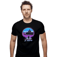 Load image into Gallery viewer, Shirts Fitted Shirts, Mens / Small / Black Retrowave Darksouls