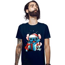 Load image into Gallery viewer, Daily_Deal_Shirts Fitted Shirts, Mens / Small / Navy The Christmas Experiment