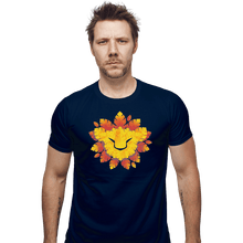 Load image into Gallery viewer, Shirts Fitted Shirts, Mens / Small / Navy King Of Leaves
