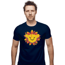 Load image into Gallery viewer, Shirts Fitted Shirts, Mens / Small / Navy King Of Leaves