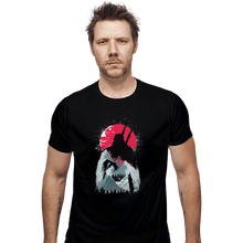 Load image into Gallery viewer, Shirts Fitted Shirts, Mens / Small / Black Wild Sunset