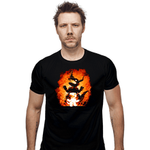 Load image into Gallery viewer, Daily_Deal_Shirts Fitted Shirts, Mens / Small / Black Fire Evolution