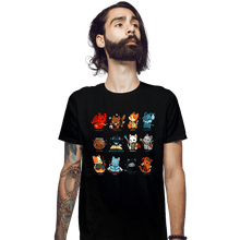 Load image into Gallery viewer, Daily_Deal_Shirts Fitted Shirts, Mens / Small / Black Cat Roleplay