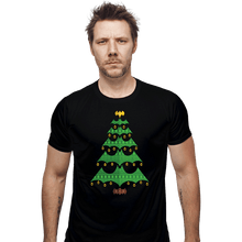 Load image into Gallery viewer, Daily_Deal_Shirts Fitted Shirts, Mens / Small / Black Holy Christmas Tree, Batman!