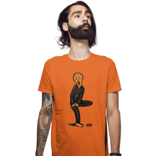 Load image into Gallery viewer, Shirts Fitted Shirts, Mens / Small / Orange The Scream Of Pain