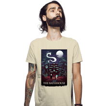 Load image into Gallery viewer, Daily_Deal_Shirts Fitted Shirts, Mens / Small / Sand Visit The Bathhouse