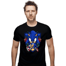 Load image into Gallery viewer, Daily_Deal_Shirts Fitted Shirts, Mens / Small / Black Sonic The Hedgehog
