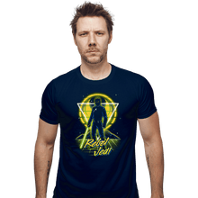Load image into Gallery viewer, Shirts Fitted Shirts, Mens / Small / Navy Retro Rebel Jedi
