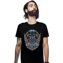 Load image into Gallery viewer, Shirts Fitted Shirts, Mens / Small / Black Emblem Of The Dark