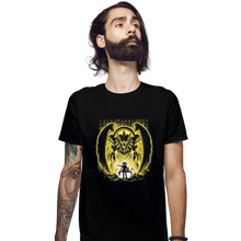 Load image into Gallery viewer, Shirts Fitted Shirts, Mens / Small / Black Winged Dragon