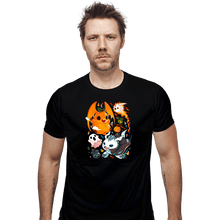 Load image into Gallery viewer, Daily_Deal_Shirts Fitted Shirts, Mens / Small / Black Digi Halloween