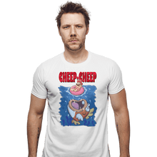 Load image into Gallery viewer, Daily_Deal_Shirts Fitted Shirts, Mens / Small / White Cheep Cheep