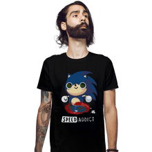 Load image into Gallery viewer, Shirts Fitted Shirts, Mens / Small / Black Speed Addict