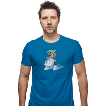 Load image into Gallery viewer, Shirts Fitted Shirts, Mens / Small / Sapphire Droid Squee