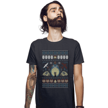 Load image into Gallery viewer, Shirts Fitted Shirts, Mens / Small / Dark Heather A Very Ghibli Xmas