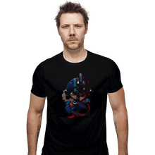 Load image into Gallery viewer, Shirts Fitted Shirts, Mens / Small / Black Mega Terminator
