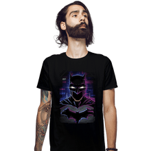 Load image into Gallery viewer, Daily_Deal_Shirts Fitted Shirts, Mens / Small / Black Glitch Batman