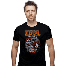 Load image into Gallery viewer, Shirts Fitted Shirts, Mens / Small / Black Zuul Metal
