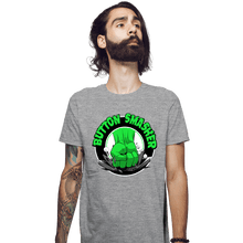 Load image into Gallery viewer, Shirts Fitted Shirts, Mens / Small / Sports Grey Button Smasher