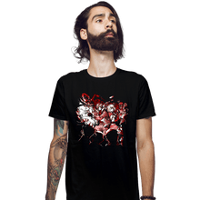 Load image into Gallery viewer, Daily_Deal_Shirts Fitted Shirts, Mens / Small / Black Survival Horror