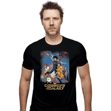 Load image into Gallery viewer, Shirts Fitted Shirts, Mens / Small / Black Space Cowboys Of The Galaxy