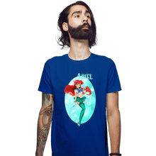 Load image into Gallery viewer, Secret_Shirts Fitted Shirts, Mens / Small / Royal Blue Sailor Ariel