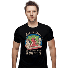 Load image into Gallery viewer, Daily_Deal_Shirts Fitted Shirts, Mens / Small / Black Going On An Adventure