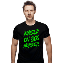 Load image into Gallery viewer, Shirts Fitted Shirts, Mens / Small / Black Green Horror