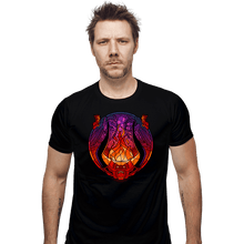 Load image into Gallery viewer, Daily_Deal_Shirts Fitted Shirts, Mens / Small / Black Stained Glass Darkness