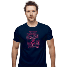 Load image into Gallery viewer, Daily_Deal_Shirts Fitted Shirts, Mens / Small / Navy Kodama.Exe