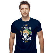 Load image into Gallery viewer, Shirts Fitted Shirts, Mens / Small / Navy Time Hero Forever